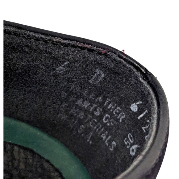 Dr.Scholl Suede Slip On Tie Up Black Flat Shoes 6" - Picture 7 of 7